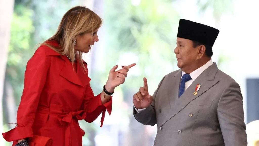 Prabowo dan ratu maxima dari kerajaan belanda di istana jakarta 1764224030480