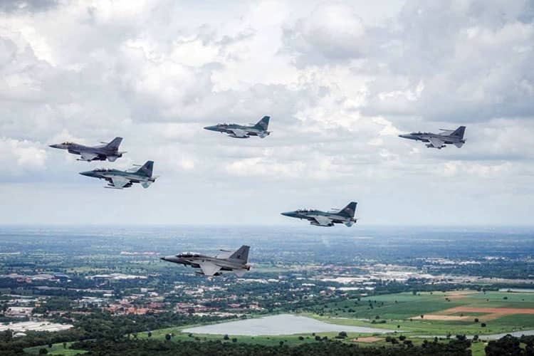 Jet tempur F 16 milik militer Thailand
