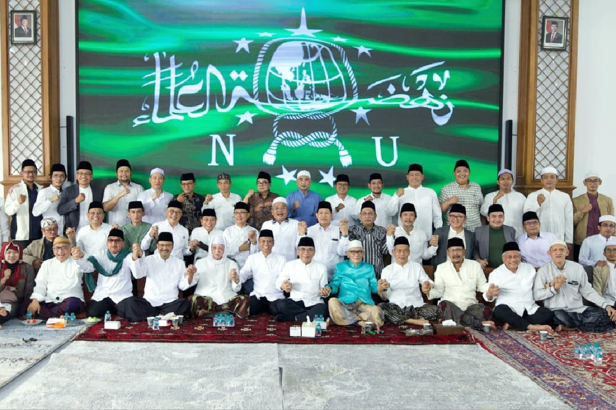 Pertemuan internal pbnu di kediaman rais aam pbnu kh miftach weuv