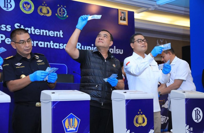 Bareskrim dan BI musnahkan uang palsu