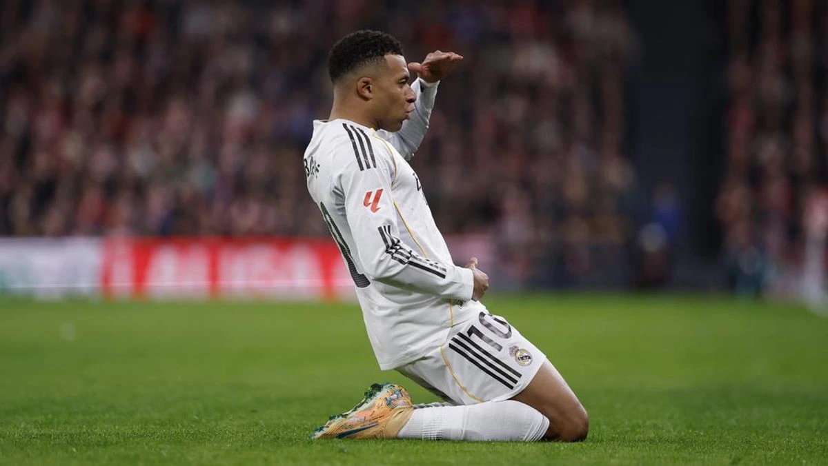 Kylian mbappe real madrid athletic bilbao vs real madrid bilbao vs madrid laliga liga spanyol mbappe 1764803151964