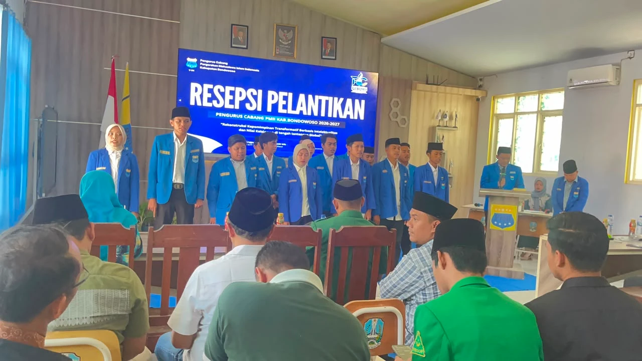 Suasana Pelantikan PC PMII Bondowoso (Foto: Surau.ID/Ist)