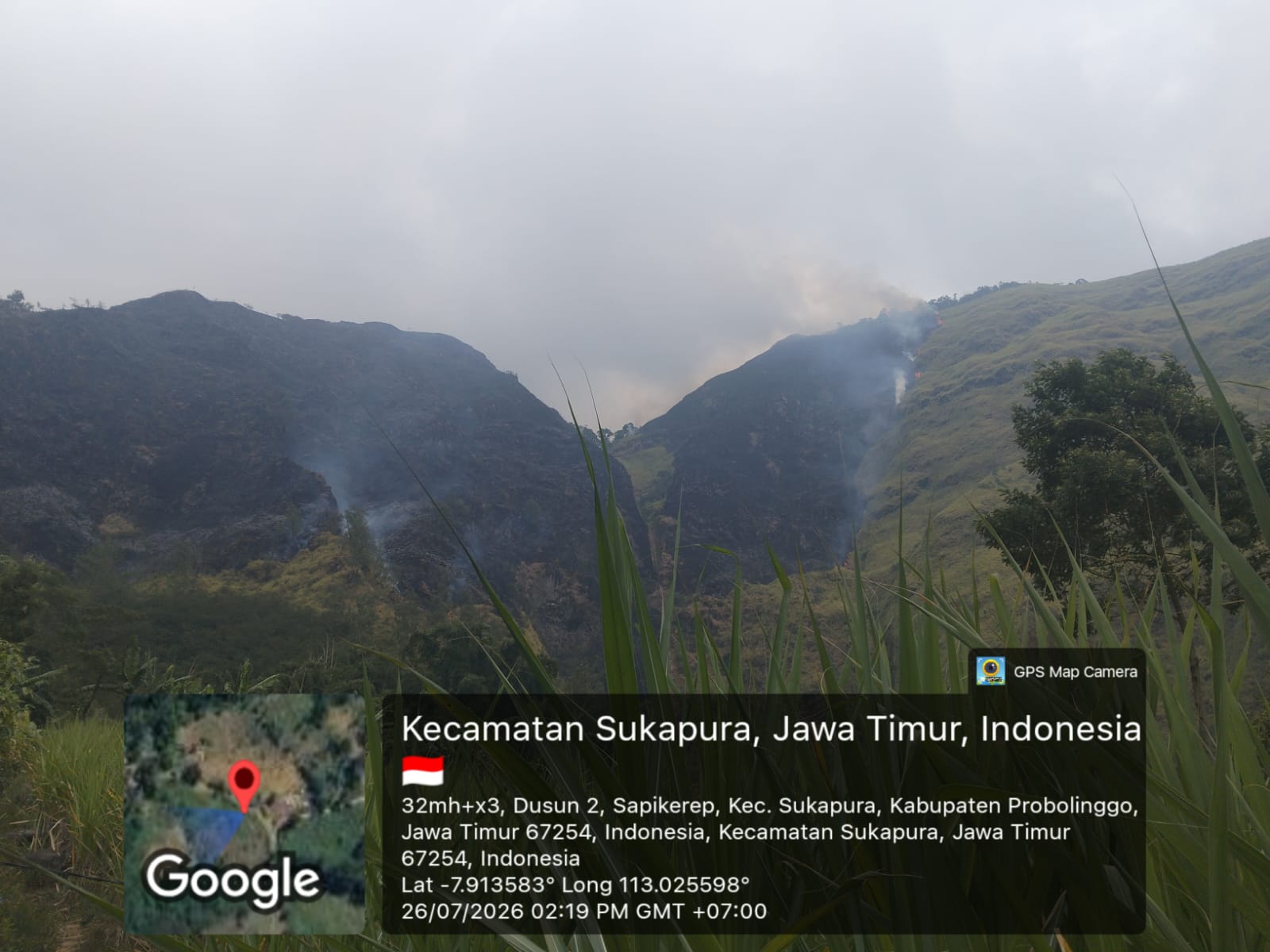 kebakaran di Gunung Ringgit