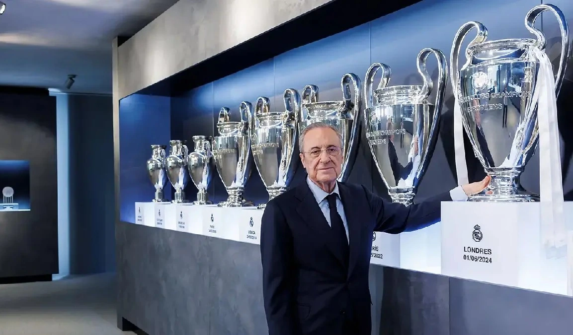 Florentino perez mengisyaratkan real madrid siap memecahkan rekor transfer klub untuk mendatangkan bintang baru dokreal madrid sooux2
